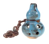 VICASKY 6 fori Alto c Ocarina In Ceramica Con Fori Strumento Musicale Professionale Glassa Fiore Blu Per I Principiante E Gli Amanti Della Musica Portatile E Chiaro Per Le Apparizioni E