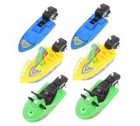 VICASKY 6 Giocattoli da Bagno Barche Plastica per Modelli Vele Motoscafi e Speedboat Resistenti e Sicuri Galleggianti per e Piscina Piccole e