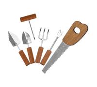 VICASKY 6 mini attrezzi da giardino, piccoli attrezzi da giardino, accessori per la riparazione della casa delle bambole, accessori da giardino delle fate, giardino delle fiabe, miniature, accessori