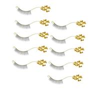VICASKY 6 Paia Cercatore Di Ciglia Strumento Per Ciglia Forniture Per L'estensione Delle Ciglia Strumento Applicatore Per Ciglia Kit Di Attrezzi Per Ciglia D'oro Processo Di Galvanica