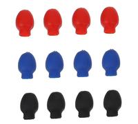 VICASKY 6 paia di bacchette in gomma testa coraggio punte ammortizzatore per bacchette custodia protettiva per strumenti a percussione per la pratica silenziosa e proteggere i