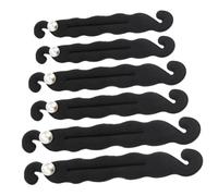 VICASKY 6 Pezzi asciugacapelli creatore di forma creatore di chignon per panino colpi di scena Accessori per produttori di per bigodini spugna Nero