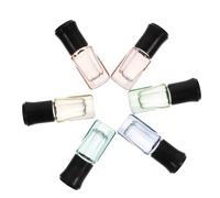 VICASKY 6 pezzi Bottiglie Profumo Ricaricabili con Sfere in Acciaio Bottigliette Vetro per Essenziali e Cosmetici Design Ottagonale per Viaggi e Uso Quotidiano