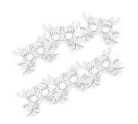 VICASKY 6 Pezzi Drago Maschera Vuota Maschere Vuote Per Le Donne Maschere Vuote Maschere Non Dipinto Cosplay Maschera Protezione Maschera Di Carta Bianca Fai Da Te Decorare Carta