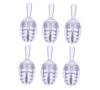 VICASKY 6 Pezzi lucidalabbra a nido d'ape tubi Favo lucentezza labbro balsamo lip stick lip gloss the balm contenitori del cosmetico del AbS Transparent