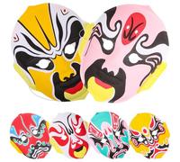 VICASKY 6 Pezzi Maschere Tradizionali Dell'opera del Sichuan per Cosplay da Festa e Halloween, Maschere Cinesi Decorative Resistenti Finitura Liscia, Accessori Scenici per Stile Casuale