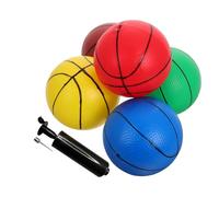VICASKY 6 pezzi Mini Palline Basket Morbide per Pallacanestro Piccola per Interni Gioco Sportivo con Pompa Inclusa Coordinazione e Attività Fisica