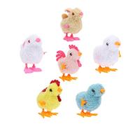VICASKY 6 pezzi saltanti con meccanismo di movimento per il desktop, per i giocattoli per bambini, adorabile giocattolo pasquale in peluche