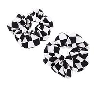 VICASKY 6 Pezzi Scrunchies Femminili Scacchiera Elastici per Chiffon Eleganti e Versatili per Acconciature per Regali Speciali