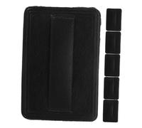 VICASKY 6 Pezzi soffio di potenza spugna per il viso soffio cosmetico premuto Dischetti per il trucco bignè cosmetici sbuffi in polvere sciolto Pelle PU + tessuto super morbido Nero