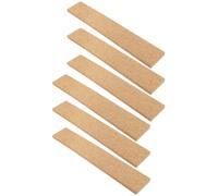 VICASKY 6 Pezzi Strisce Adesive in Sughero Naturale 30x5 Cm per Bacheca da Parete, Pannelli Senza Cornice per Ufficio e Casa, Decorazioni per Memo, Foto e Promemoria