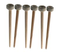 VICASKY 6pcs bacchette in legno per strumenti a percussione per principianti e professionisti realizzati in legno durevole e tela di cotone leggero e comodo da usare
