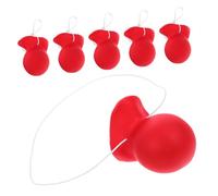 VICASKY 6pcs Clown Naso In Elastico Clown Costume Accessori Grande Gomma Rossa Per Carnevale E Accessori di Halloween Per Adulti Comodo E Leggero Per Divertente