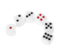 VICASKY 6pcs Dadi Per Giochi Da Tavolo Dice Unilaterale In Resina Resistente Per Feste E Serate Di Gioco Leggero E Maneggevole Per Vari Giochi E Progetti Di Lezione