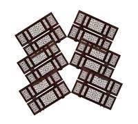 VICASKY 6pcs Dollhouse Mini Screen Parts Miniatura Divisore Pannello Per La Casa delle Bambole Decorazione Stile Cinese Accessori Giocattoli Creativi Per I Collezionisti