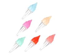 VICASKY 6pcs Gelato Forma Fai Da Te Lip Balsamo Bottiglie Vuote Rossetto Per Lucidalabbra E Cura Labbra Colori Casuale Strumento Cosmetico Per Applicazioni