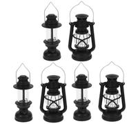 VICASKY 6pcs lampada a olio in miniatura lampada retrò cherosene per la decorazione della casa delle bambole eventi di festa e giardini in miniatura leggero e durevole
