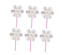 VICASKY 6pcs Ragazza Graffiti Windgirandole Materiale Artigianato Per Progetti Di Pittura Creativa Per Asilo E Attività Tempo Libero Promuove La Coordinazione Occhio Mano