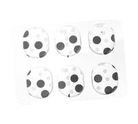 VICASKY 6pcs Silicone Drum Gel Pad Pad Autoadesivo Ammortizzatore Per Tamburi Riduzione Di Overtones Adatto Per Tamburi E Bacini Punti Neri
