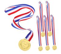 VICASKY 6pcs Titolo Premio Medaglie Decorative Gioco Medaglie Per Compleanni Bambini E Concorsi Sportivi Medaglie Appese Con Incisione Fine E Materiale Durevole