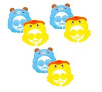 VICASKY 6pezzi Cappelli Per Doccia Per Ragazzo Ragazza Cappelli Regolabili Per Lavare Design Carino Per Superare La Paura Protezione Per Orecchie e Occhi Adatto Per Bagno e Shampoo Anatra