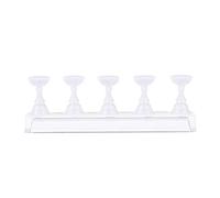 VICASKY 6pezzi Espositore Per Unghie Finte Punte Supporto Magnetico in Cristallo Per Nail Art Design Scacchiera Per Unghie Finte Supporti Base in Acrilico