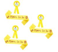 VICASKY 6pezzi Fascia e Spilla Per Futuri Genitori Decorazioni Per Shower Con Design Chic e Accessori Per Festeggiamenti e Foto Di Famiglia