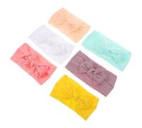 VICASKY 6pezzi Fascia per Capelli Fiocco per Ragazzo Ragazza Ragazza Fascia Elastica per Ragazzo Piccoli Accessori per Capelli Graziosi Nylon Sicuro e Confortevole