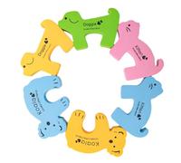 VICASKY 6pezzi Fermaporta per Porte Ragazzo Ragazza Ragazza Protezione Antischiacciamento Dita Kit Sicurezza senza Attrezzi Nbr Resistente Decorativo Funzionale Casa Stanza Stile Casuale