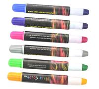 VICASKY 6pezzi Gessetti Per Tinture Per Colorati Pennarelli Per Temporanei Colori Pastelli Per Tinture Per Sicure e Non Dannose Per