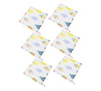 VICASKY 6pezzi Mussola Ragazzo Ragazza Ragazza Asciugamano Quadrato Cotone Ipoallergenico Per Ragazzo Asciugamano Per Viso e Casa Morbido e Resiste All Uso