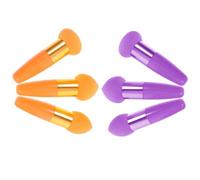 VICASKY 6pezzi Pennello Spugna per Trucco da Accessori Cosmetici Portatili per Fondotinta Viso e Cipria Strumento Multiuso per Applicazione Facile