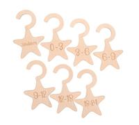 VICASKY 7 pezzi in legno separatore armadio mensile marcatori dimensioni salvaspazio e sicuro per vestiti per neonati a mesi organizer per