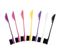 VICASKY 7 Pezzi Pennelli Doppia Punta per Sopracciglia e Labbra Spazzola Edge per Pettine e Sopracciglia per Styling e Rifiniture Professionali