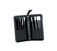 VICASKY 7 Pezzi set di per pedicure Strumenti per la cura delle unghie strumento per pedicure del piede rimozione cuticole morte forniture per manicure Black