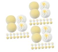 VICASKY 72pcs Miniatura Parti Realistico Vapore Panini Baozi Casa Dolls Decorazione Casa Delle Bambole Modelli Di Resina Per Il Gioco Creativo Per Scene In Miniatura E Decorazione
