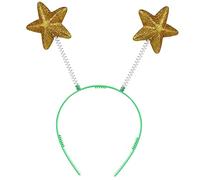 VICASKY 8 Fasce per Chioma Stelle a Cinque Punte in Schiuma e Plastica Gialle, Accessori Unici per Bambine e Donne, per Occasioni Speciali e Servizio Fotografico