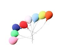 VICASKY 8 palloncini per casa delle bambole, decorazione micro giardino, decorazione per il giardino delle fate, decorazione per il microgiardino, accessori per il paesaggio