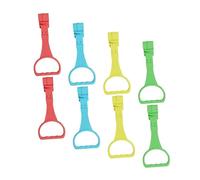 VICASKY 8 Pezzi anello di presa della culla infantile Accessori giocattoli per carrozzina girello Neonato kit stare in piedi anelli di trazione anello della scuola plastica