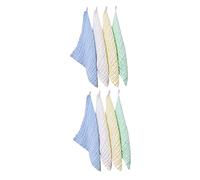 VICASKY 8 Pezzi Asciugamano Per Ragazzo Ragazza in Cotone Setoso Sulla Resistente Asciugatura Rapida Ipoallergenico e Ecosostenibile Strati Di Filato Di Cotone Assorbente Acqua e Sapone in