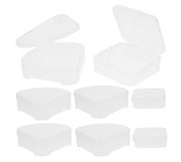 VICASKY 8 Pezzi Contenitori per Spugnette Makeup Scatole Triangolari e Quadrate per Conservare Spugne Cosmetiche Design Trasparente e Protettivo per Facile e Sicuro