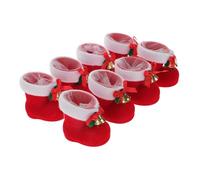 VICASKY 8 Pezzi di Scarpe di Caramelle per Dolcetti di Natale Stivali di Natale Decorazioni per La Calza della Befana Dolci per Le Feste Calze di Natale Dolci Natalizi da Ornamenti