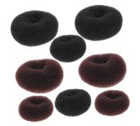 VICASKY 8 pezzi elastici per capelli a ciambella, per matrimoni, feste e tempo libero, accessori per capelli di alta qualità per uno stile voluminoso panino