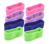 VICASKY 8 Pezzi Fasce Fitness Elastiche Antisudore per Yoga e Sport Leggere e Resistenti per Uomo e Donna