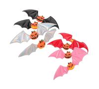 VICASKY 8 Pezzi Halloween Hair Clips con Zucca e Decorazioni a Forma di Pipistrello Accessori Gothic Colorati Nero Argento Rosso Rosa Fermagli Leggeri per Donna e Bambina Decorazione per