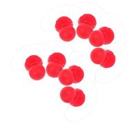 VICASKY 8 Pezzi Naso da Clown Rosso Leggero Elastico per Feste a Tema e Riunioni di Famiglia, Design Unico e Alta fedeltà per Travestimenti e Decorazioni