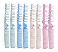 VICASKY 8 Pezzi Pettine Pieghevole Da Viaggio Districante Per Spazzole Per Pettini Pettine Fine Spazzola Per a Doppia Faccia Piega Raddrizzatura Plastica Colore Casuale