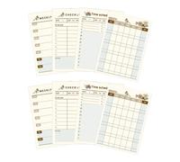 VICASKY 8 Pezzi Quaderno Organizer Semplice Stile 60 Pagine in Carta, Blocchetti Appunti Portatili per Uso Casa e Ufficio, per Insegnanti e Manager
