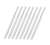 VICASKY 8 Pezzi strumento per pedicure liscio strumento di rimozione del piede morto clipper tagliacalli tagliaunghie rimozione della pelle morta raschietto Acciaio inossidabile Silver