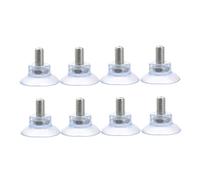 VICASKY 8 pezzi Ventose PVC per Ganci Trasparenti per Bagno Facili da Applicare e Rimuovere Resistenti e Freddo per Superfici Lisce come Vetro e Piastrelle